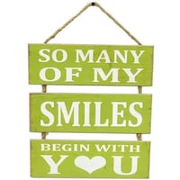 Picture of Ling Wei Wooden Sign Board Wall Hanging for Wall Decoration, Multicolor