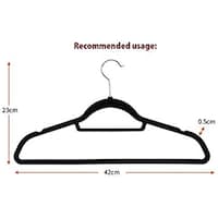 Picture of Flocking Cloth Material Hanger - 20Pcs, Black
