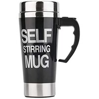 Picture of Stainless Lazy Self Stirring and Auto Mixing Coffee Cup, Black
