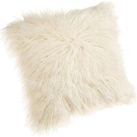 Picture of Ling Wei Decorative Super Soft Plush Faux Fur Cushion Case, Beige