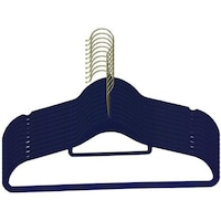 Picture of ZL Anti-Slip Velvet Cloth Hanger, 10 Pieces, Blue