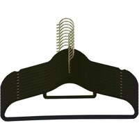 Picture of ZL Anti-Slip Velvet Cloth Hanger, 10 Pieces, Black