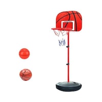 Picture of Adjustable Basketball Stand with Ball, Multi Colour, 2 pcs