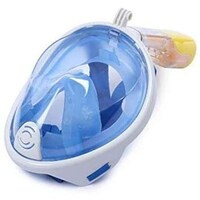 Picture of Foldable Diving Mask for adult and Kids Swimming Full Face Mask anti Fog Quick Dry Snorkeling Tool XL/L-Blue