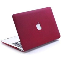 Picture of Frost Matte Rubberized Case Cover hard Case Rubberized Hard Matte Case Cover compatible with Apple Macbook Air 13.3 Inch (Models: A1369 & A1466 Old Version 2010-2017 Released)  Wine Red