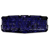 Picture of Beautiful Multi Color Gaming Keyboard,Womail 3 Colors USB Illuminated Led Backlit Backlight Crack Keyboard M200 PC