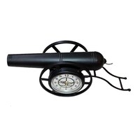 Picture of European Style Creative Iron Cannon Modeling Decorative Clocks, Black