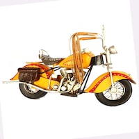 Picture of Yellow Medium Scale Harley-Davidson Motorcycle