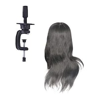 Picture of Cosmetology Doll Head with Table Clamp, 25.4cm, Black