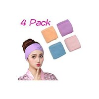 Picture of Adjustable Cosmetic Facial Head Wraps, 4 Pieces, Multicolour