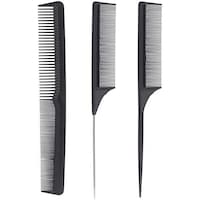 Picture of Professional Comb Set, 3 Pieces, Black