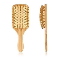 Picture of Viya Beauty Paddle Bristle Brush with Wooden Handle