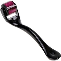 Picture of 540 Titanium Alloy Needles Beard Roller, Black & Pink