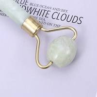 Picture of Facial and Body Massager Roller, White & Gold