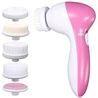 Picture of Multifunctional Electric Facial Cleaning Brush, 6 Pieces, Pink