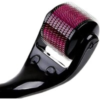 Picture of 540 Titanium Micro Needles Beard Roller, Black & Pink