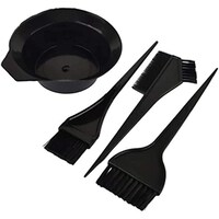 Picture of Hair Coloring Bowl and Brushes Kit, 4 Pieces, Black