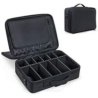 Picture of Professional Makeup Bag with Adjustable Dividers, Black