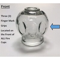 Picture of K S Choi Corp Cupping Jars with Finger Grips, #3, Set of 24pcs