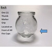Picture of K S Choi Corp Cupping Jars with Finger Grips, #5, Set of 15pcs