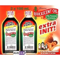 Picture of Genuine Efficascent oil METHYL SALICYLATE CAMPHOR+ MENTHOL, 2 X 100ml
