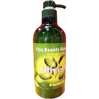Picture of Viya Beauty Skin Care Olive Massage Cream Oil, 1L