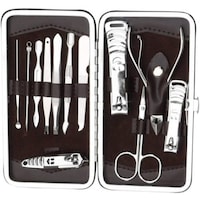 Picture of Professional Stainless Steel Nail Clipper Set with Case, 12 pcs