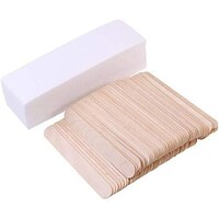 Picture of Non-Woven Facial Depilatory Hair Removal Wax Paper with Stick, 100 pcs