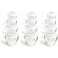 Picture of Professional Fire Cupping Glass Cups for Vacuum Massage, 15 pcs