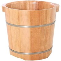 Picture of Viya Wooden Foot Bath Soaking Tub for Pedicure