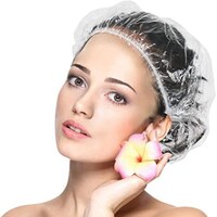 Picture of Waterproof Disposable Hair Plastic Shower Cap, 130 Pcs