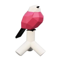 Picture of Dubayvintage Resin Geometric Bird Statue, Pink