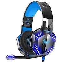 Picture of Jeecoo LED Light Stereo Gaming Headphones, G2000, Blue