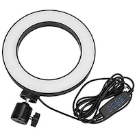 Picture of LED 3 Dimmable Light Modes Ring Light Mobile Tripod Stand, 6 Inch