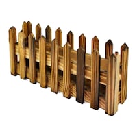 Picture of Mini Pocket Wooden Fence Container for Artificial Plants