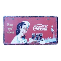 Picture of Vintage Metal Plate Tin Sign, A40