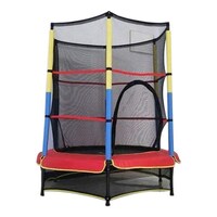 Picture of Kids Trampoline with Safety Net Enclosure, Multi Colour, 4 ft