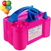 Picture of Double Hole AC Inflatable Electric Pump Air Balloon, Pink