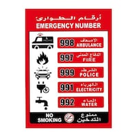 Picture of ZL Emergency Number Sticker- 21 x 30 cm
