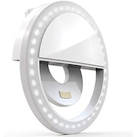 Picture of Auxiwa 36 LED Selfie Ring Light Clip for Mobile Phone, White