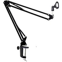 Picture of Broadcasting Studio Microphone Scissor Arm Stand with Suspension Boom