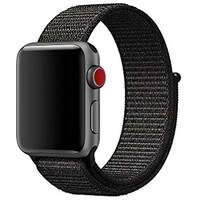 Picture of Nylon Adjustable Closure iWatch Replacement Wrist Strap, 38mm, Black