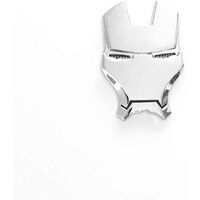 Picture of Iron Man Design Metal Sticker for Car Emblem, Silver