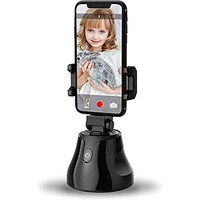 Picture of Cxjff 360 Degree Rotation AI Selfie Stick Holder for Mobiles, Black
