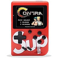 Picture of Sup Retro Mini Handheld Gaming Console with 400 built in Games, Red