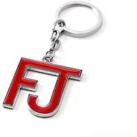 Picture of FJ Cruiser Chrome Finish Keychain, Red