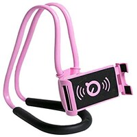 Picture of Universal Flexible Lazy Bracket Hanging Neck Mobile Phone Holder, Pink