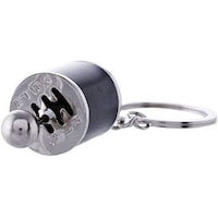 Picture of Zinc Alloy Metal Gear Box Shifter Keychain, Black