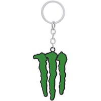Picture of Zinc Alloy Metal Monster M Keychain, Green