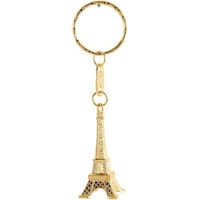 Picture of East Lady Metallic Paris Keychain, Gold